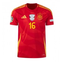 Camisa de time de futebol Espanha Rodri Hernandez #16 Replicas 1º Equipamento Europeu 2024 Manga Curta